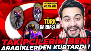 Arabi̇klerle 1Vs4 Savaşirken Türk Kardeşleri̇m Yeti̇şti̇ Pubg Mobile