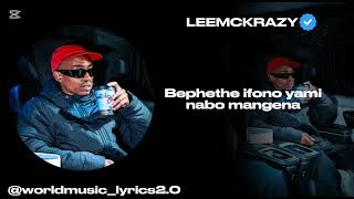 Bebeth' hayi - Leemckrazy feat. real_bassie