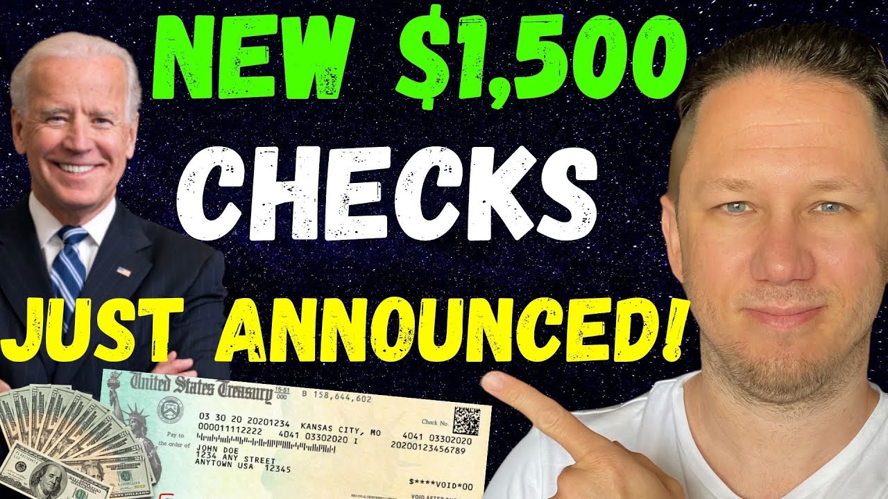 NEW 1500 STIMULUS CHECKS JUST ANNOUNCED!! Fourth Stimulus Package