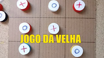 Como jogar jogo da velha reciclável?