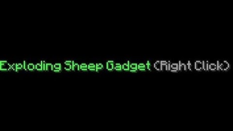 Exploding Sheep Gadget