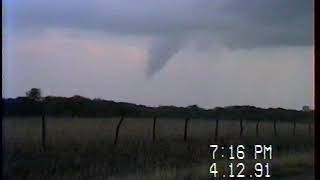 Tornado near Marshall, OK 4-12-91 Val Castor