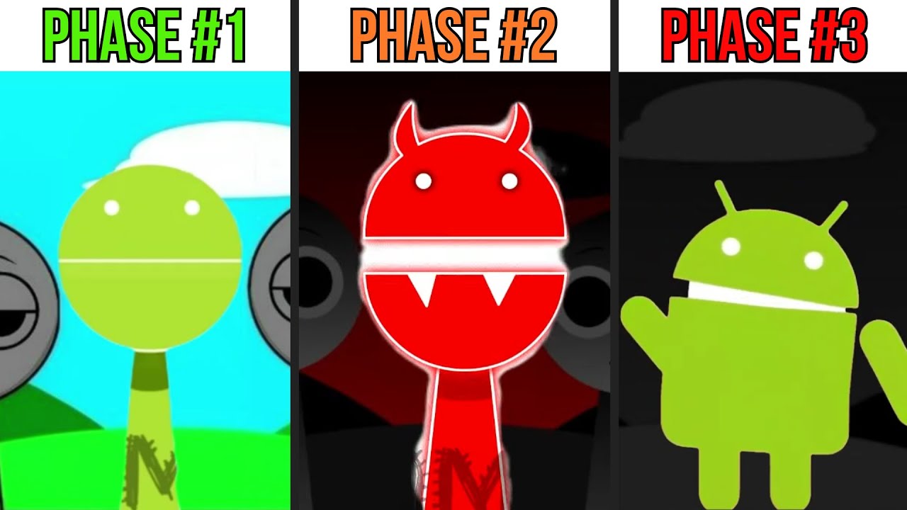 Phases 1-3 OC Android in Incredibox Sprunki - YouTube