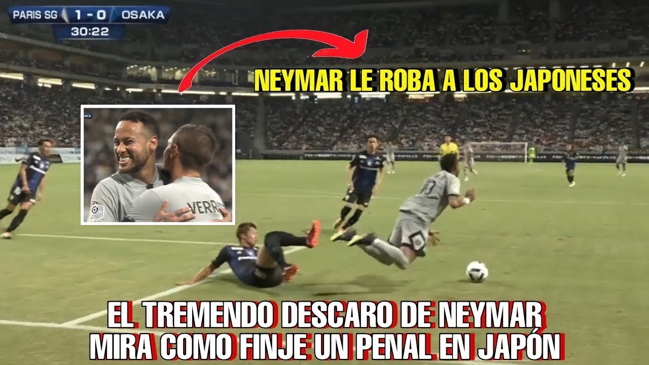 World Class dive from Neymar Jr vs Gamba Osaka in slow motion 2022