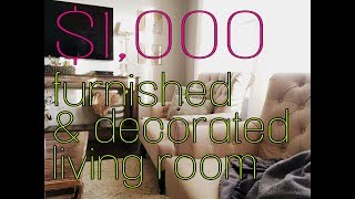 DECORATING ON A BUDGET *Less than $1,000 to decorate a farmhouse living room*