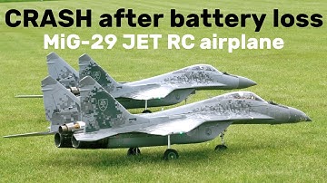 MiG-29 Freewing JET turbine | CRASH after battery loss | 4K | Holešov 2025