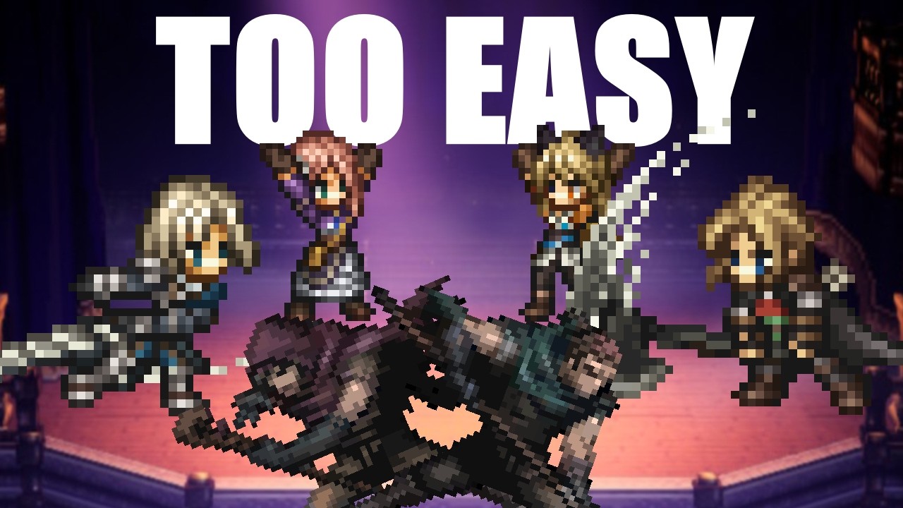 Octopath HARD MODE isnt even HARD?! - Part 1
