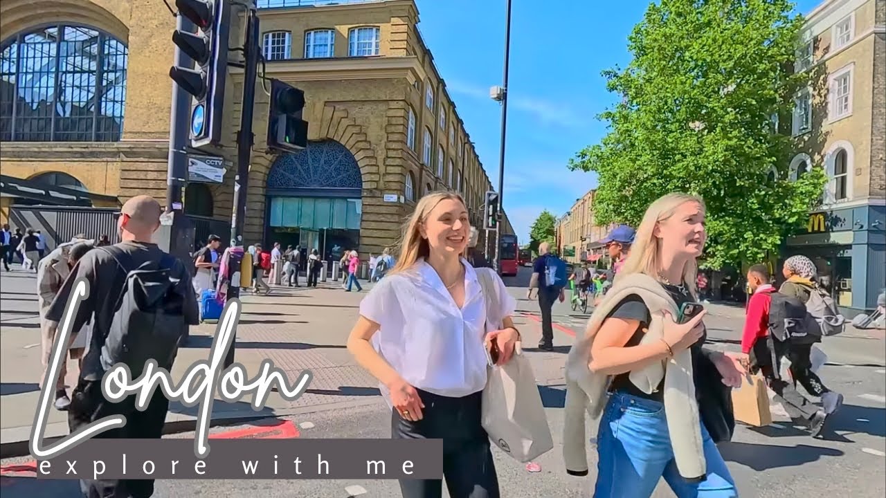 Exploring around St Pancras Station | London 4K HDR Walking Tour & City Vibes