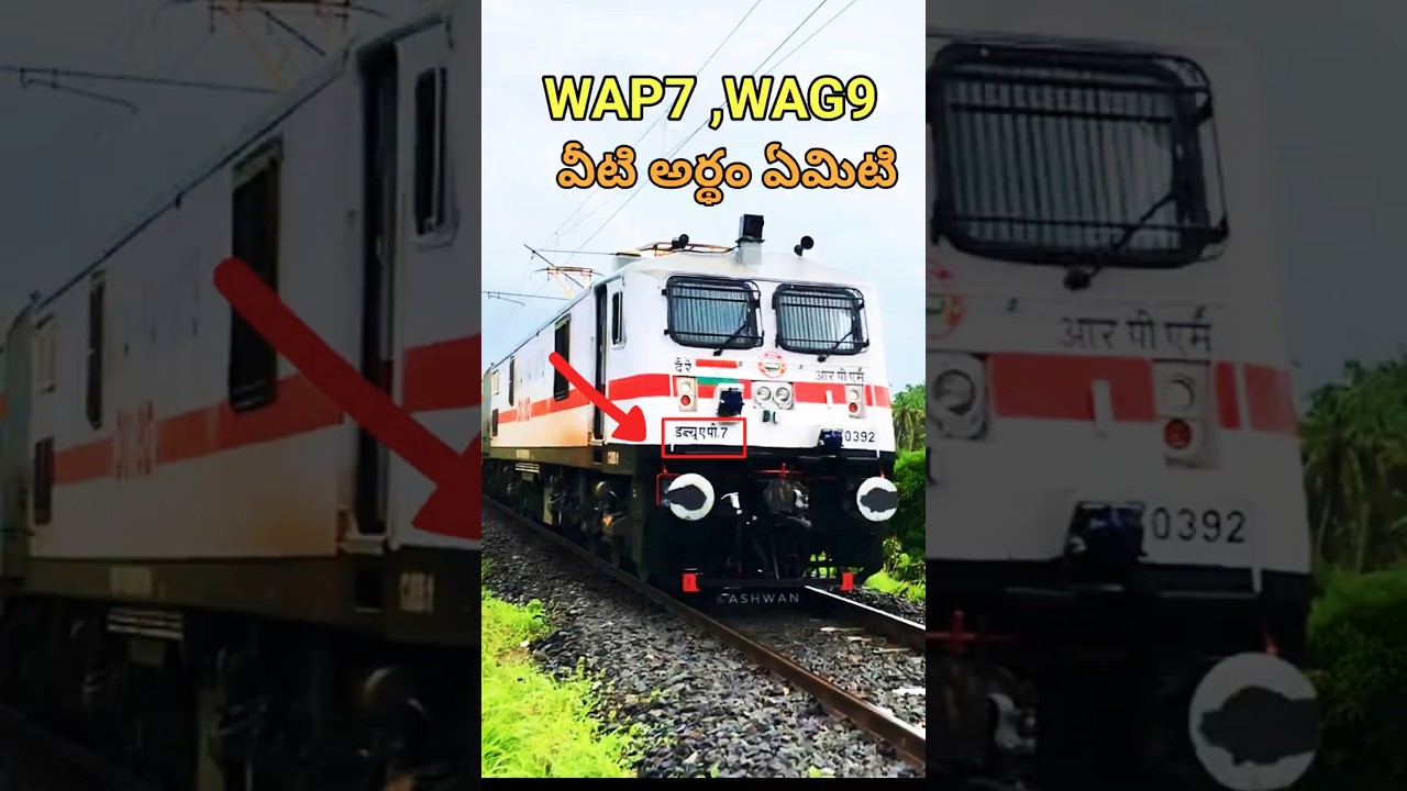 🚆 What is WAP & WAG in Locos? | Explained in Telugu              