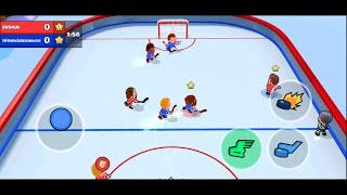 Pocket Hockey Stars (by Gold Town Games AB) - free sports game for Android and iOS - gameplay. screenshot 1