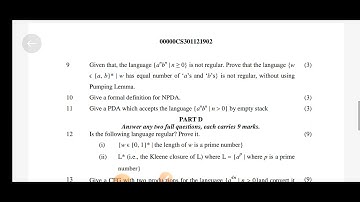 CST301||KTU CSE||FLAT||TOC||Sample Question Paper||Formal Languages And Automata Theory||Dec 2020