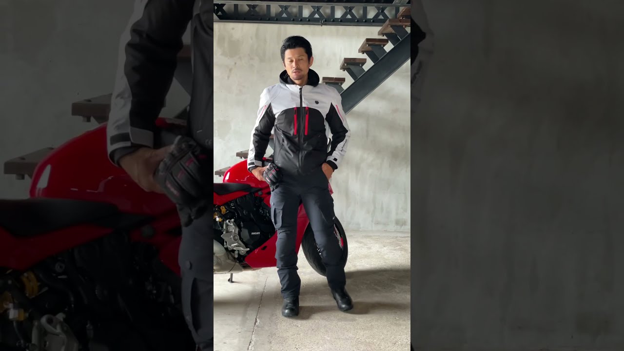 KOMINE コミネ JK-608 High Protect Winter Parka, light grey / JK