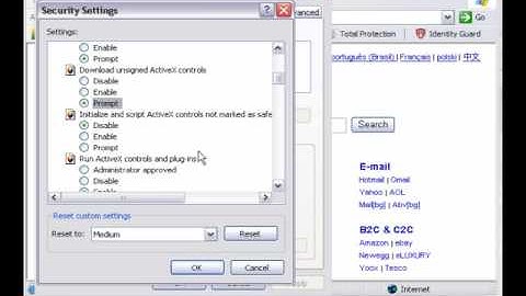 How To Enable ActiveX Controls on Internet Explorer.