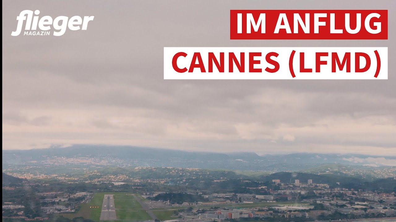 IFR-Anflug auf Cannes (LFMD), Frankreich