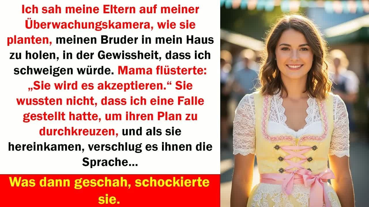 Als meine Eltern heimlich meinen Bruder einquartieren wollten, entlarvte die Kamera alles
