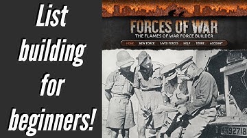 Flames of War List Building - Beginners Basic Guide