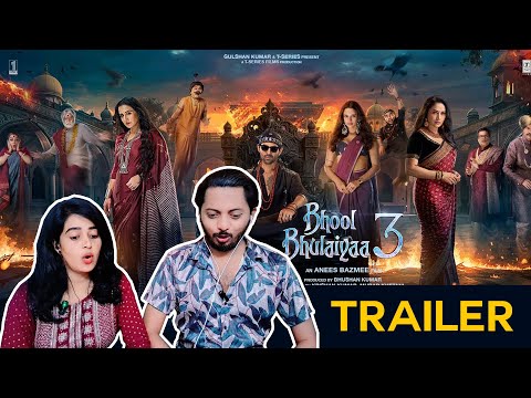 Bhool Bhulaiyaa 3 (Trailer Reaction): Kartik Aaryan,Vidya B,Madhuri D,Triptii | Anees B | Bhushan K