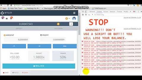 Bitsler Script Auto Bot V10 0 Version 2017 1 BTC 1 Day