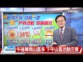 【立綱氣象報報】天氣晴朗炎熱 戶外活動防曬多喝水│中視晚間氣象 20260630