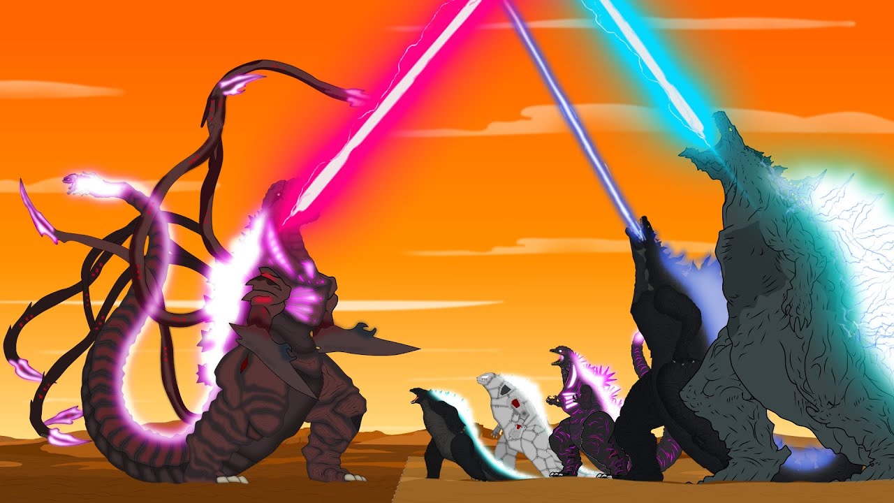 IF EVOLUTION of TEAM GODZILLA vs EVOLUTION of SHIN GODZILLA: Size Comparison / ANIMATION