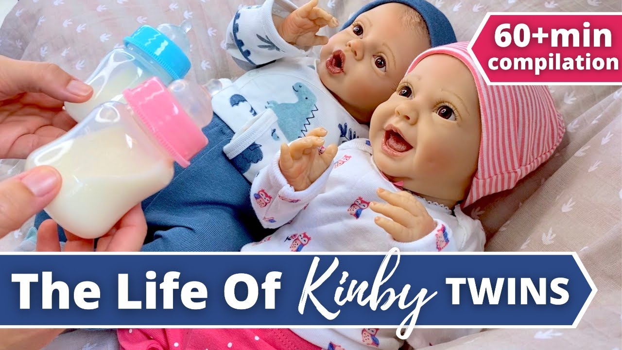 1 hour+ Of Kinby Twins Videos: Feedings, Changing Of Outfits, Baths, Dr Visit & More!