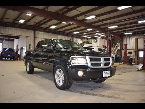 2011 Black Dodge Dakota Big Horn Sj6454a Motor Inn Auto Group Youtube