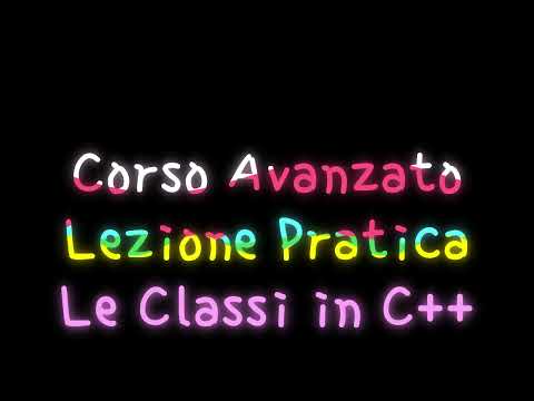 Scrivere una classe in C++