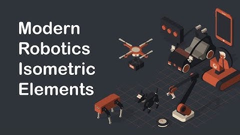 Robotics Isometric Elements After Effects Templates