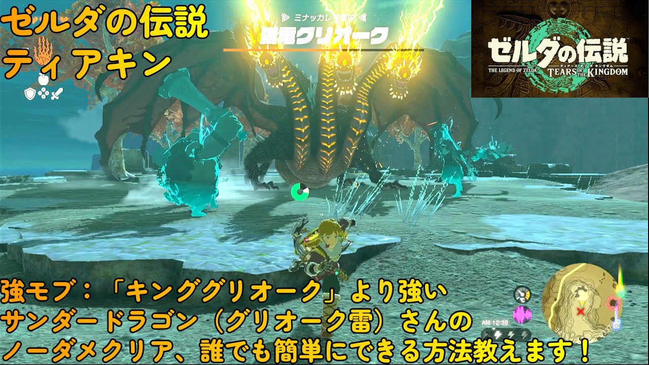 ゼルダの伝説_ティアキン_サンダードラゴン=グリオーク雷電さんのノーダメクリア法教えます! - YouTube