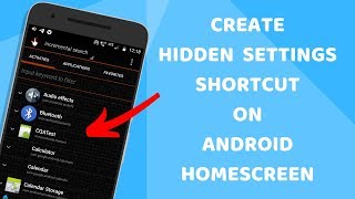 How To Create Shortcuts To Hidden Settings In Android | QuickShortcutMaker screenshot 2