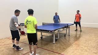 Sudhansu &amp; Zhiping vs Jimmy &amp; Xi Tao | Competitive Doubles Table Tennis