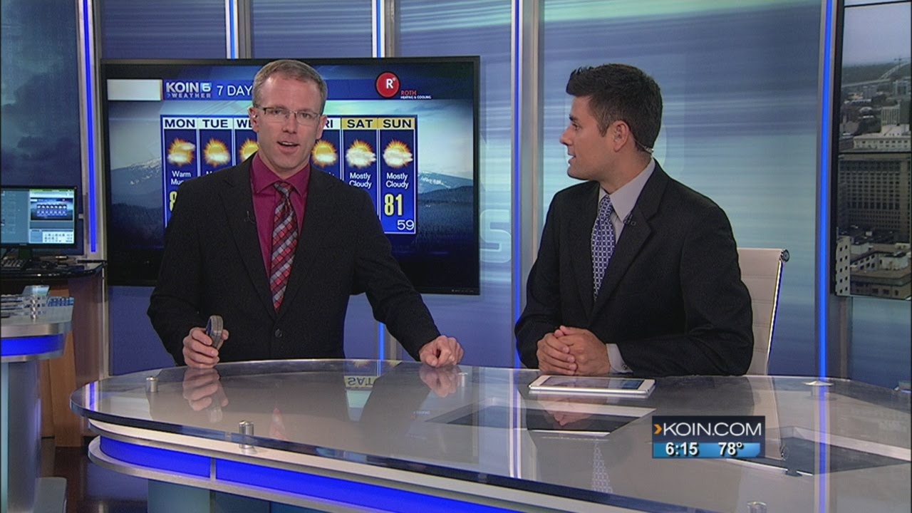 Steve Pierce KOIN 6 Weather 6pm Sunday - YouTube