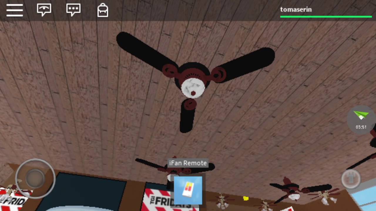 Ceiling Fans At Fridays In Roblox Youtube