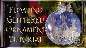 Floating Glittered Ornament Tutorial