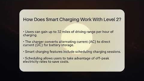 How Does Smart Charging Work With Level 2? - Talking Tech Trends