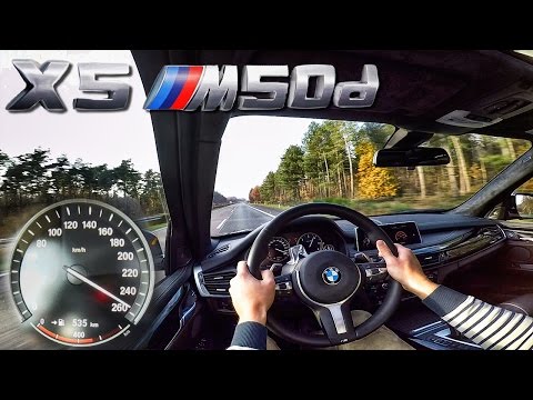 BMW X5 M50d F15 AutoBahn Test Drive Acceleration & Top Speed