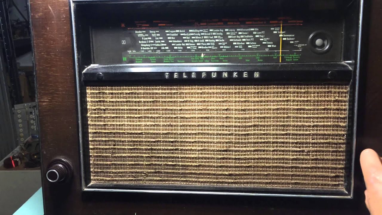 Telefunken 975 WK tube radio YouTube