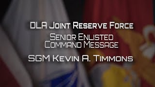 DLA Joint Reserve Force, Senior Enlisted Leader Command Message (Open Caption)