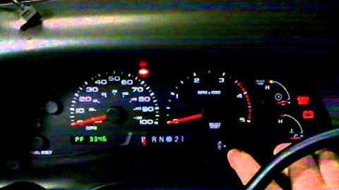 Instrument Cluster Self Test