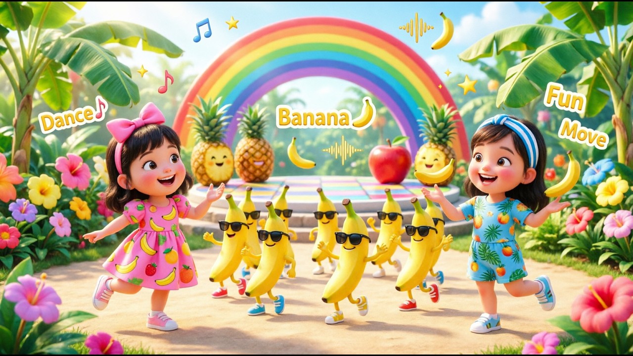 Chunni Munni Banana Dance 🍌💃 | Fun Dance Song for Kids | Preschool ...