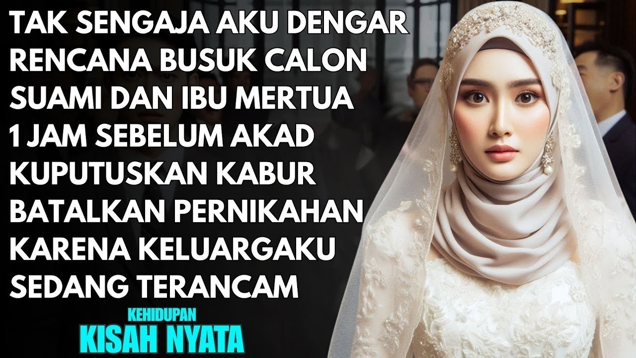 TAK SENGAJA DENGAR RENCANA BUSUK CALON SUAMI & IBU MERTUA 1 JAM SEBELUM AKAD-KUPUTUSKAN UNTUK KABUR