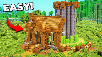 ⛏️ Minecraft : SIMPLE Survival House 🏡 [ Build Tutorial ]