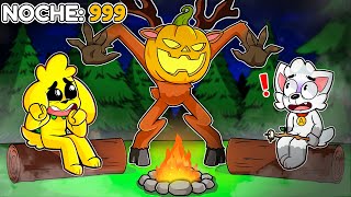 Derroté al CIERVO de HALLOWEEN en 99 NOCHES en el BOSQUE! 🎃💀🦌 ROBLOX 🔴EN DIRECTO
