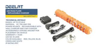 LED Road Flare - Replaceable Charger