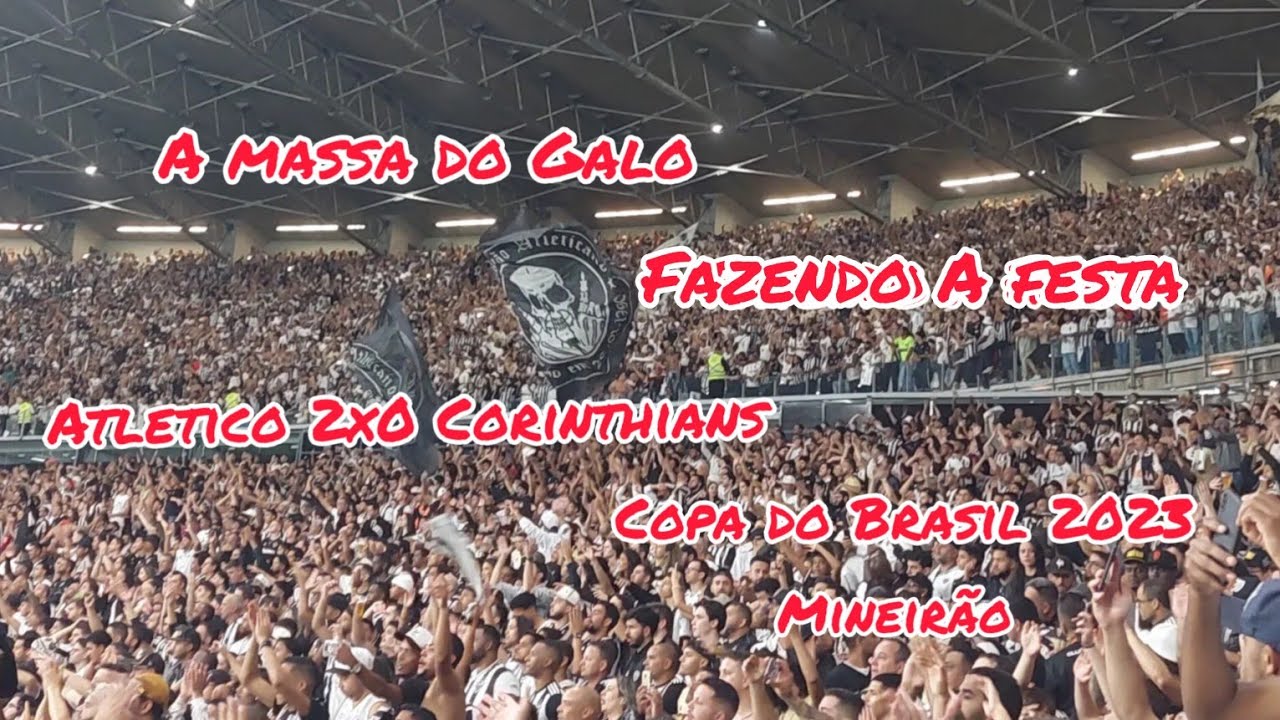 Para que a alegria ficasse completa só faltou a massa no Mineirão na virada  do Galo sobre o Corinthians