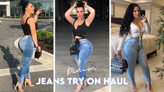 JEANS TRY ON HAUL |NEW JEANS ATTENTION FOR CURVY PETITE GIRLS 😍