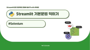 [데이터분석 필수] Streamlit 대시보드 만들기 - Selenium 설치 및 테스트