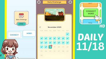 Connect Word Daily Challenge November 18 Answers Walkthrough