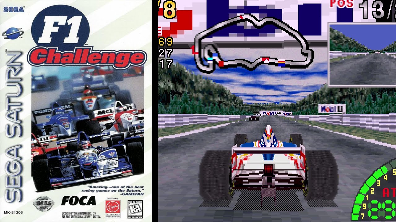 F1 Challenge ... (Sega Saturn) Gameplay Peek