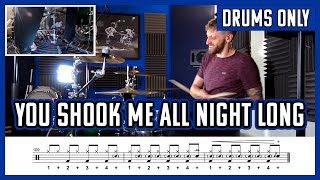 You Shook Me All Night Long - Drums Only + Notation